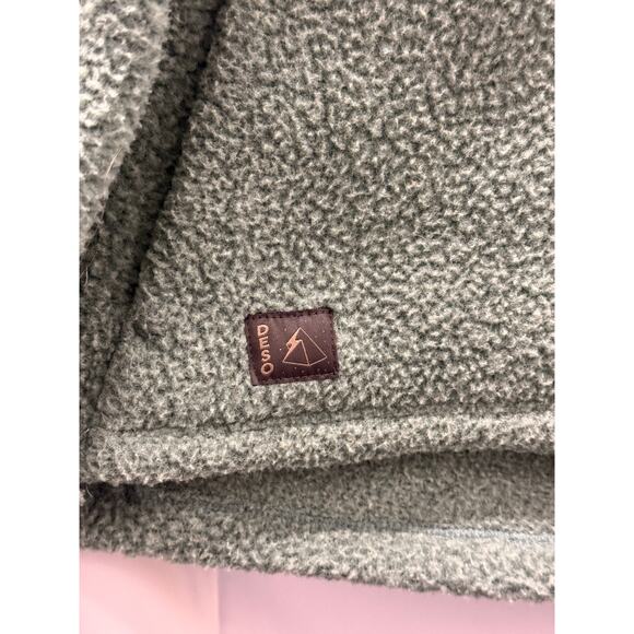 Deso Tioga Half-Zip Pull Over Fleecek Sweater S/M Fall‎ Winter Cozy Warm - Picture 6 of 7